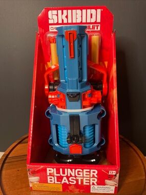 Skibidi Toilet Plunger Dart Blaster. Included 4 Plunger Darts. Skibidi Battle!